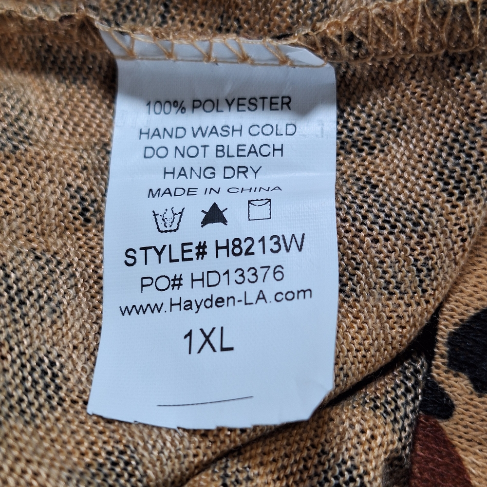 Hayden Brown Leopard Print Top - Picture 6 of 6